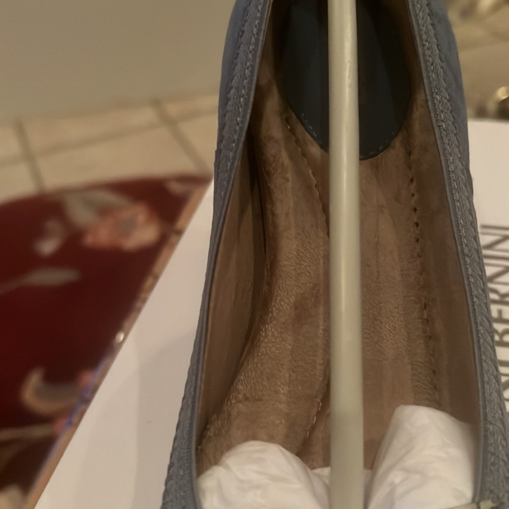 Gianni Bernini Memory Foam Pumps in Violetta Blue Vintage Jean Sz 8 NEW - Picture 8 of 17